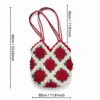 Hand-Crocheted Rose Bag