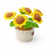 Crochet Large Sunflower Planter