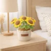 Crochet Large Sunflower Planter