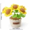 Crochet Large Sunflower Planter